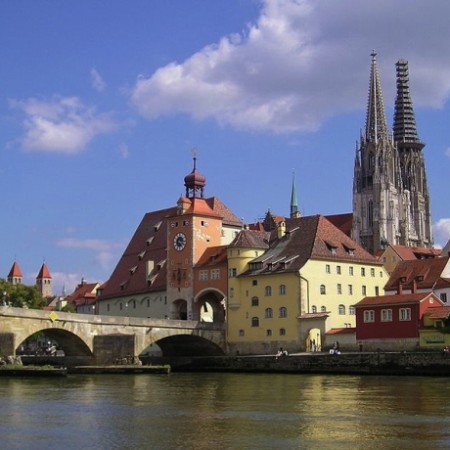 Praag - Regensburg fietsroute - stad Regensburg