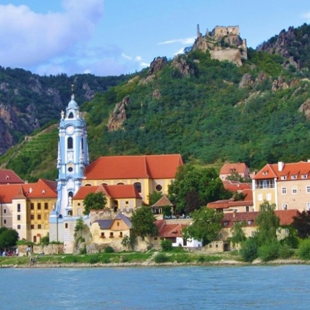 Dürnstein aan de Donaufietsroute