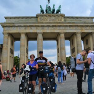 Berlijn Brandenburger Tor - fietsen van Dresden naar Berlijn -