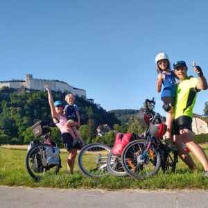 Fietsen Oostenrijk Kinderen Tauernradweg Alpen Salzburg