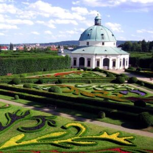 tuinen in kromeriz fietsen Tsjechië